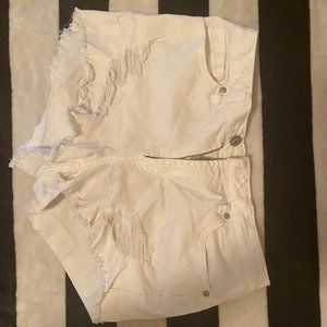 White Shorts with rips